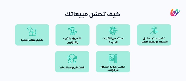 كيف أزود مبيعاتي؟