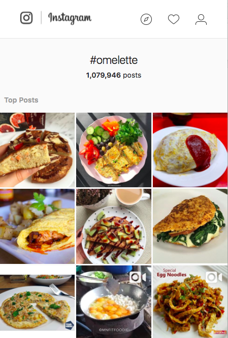 Omelette Instagram Feed