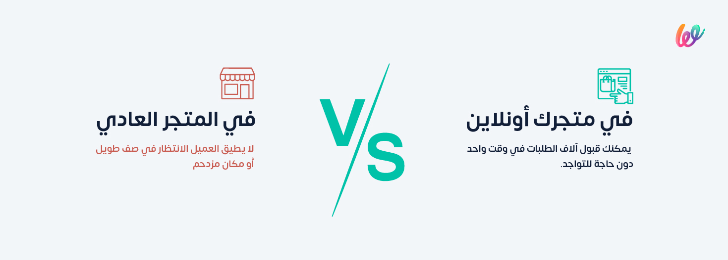 الفرق بين المتجر الإلكتروني والعادي