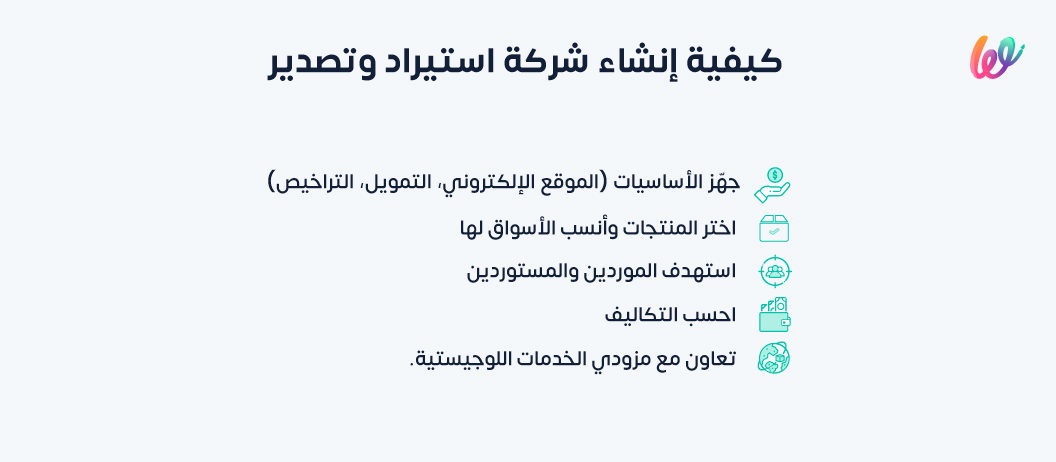 كيفية انشاء شركة استيراد وتصدير